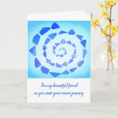 私の友人ががんサポートのグリーティングカード カード (黄色い花)