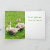 私の友人ががん治療のために カード (内部)