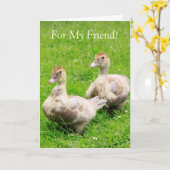 私の友人ががん治療のために カード (黄色い花)