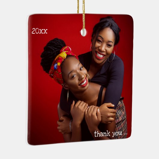 私の友人であるBff写真をありがとう セラミックオーナメント (右)