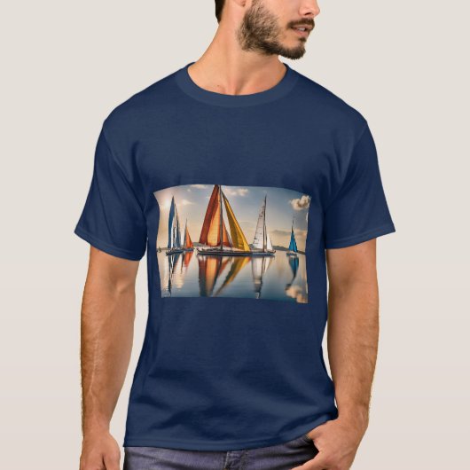 私の友人とセーリング Tシャツ (正面)