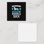 私の友人とダックスフント ノートカード (正面/裏面)