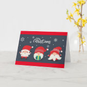 「私の友人と家族」のカードにクリスマスを祝う カード (黄色い花)