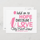 私の友人に乳がん最高のだ ポストカード (正面/裏面)