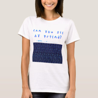 私の友人に会うことができますか。 3Dおもしろい! Tシャツ