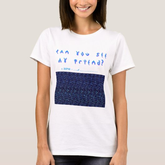 私の友人に会うことができますか。 3Dおもしろい! Tシャツ (正面)