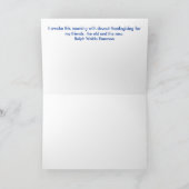 私の友人に対する深い感謝 シーズンカード (内部)