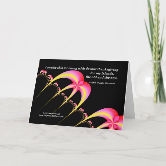 私の友人に対する深い感謝 シーズンカード (正面)