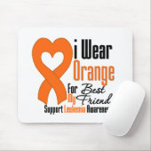 私の友人のための衣服オレンジ最高ののリボン マウスパッド (マウス)