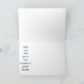 私の友人のイースターの恵みを願って！カードダフォディル シーズンカード (内部)