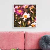 私の友人のキャンバスのための花 キャンバスプリント (インサイチュ (リビング))