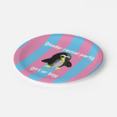 私の友人のペンギン、パーソナライズされた紙プレート ペーパープレート (アングル)