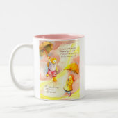 私の友人のマグがあることをありがとう ツートーンマグカップ (左)