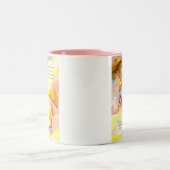 私の友人のマグがあることをありがとう ツートーンマグカップ (中央)