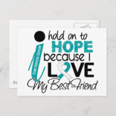 私の友人の子宮頸最高の癌への希望 ポストカード (正面/裏面)