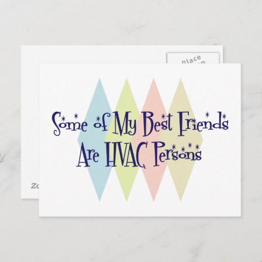 私の友人の最高の中にはHVACの人々がいる ポストカード (正面/裏面)