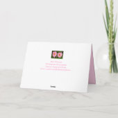 私の友人の癌化学薬のために カード (裏面)