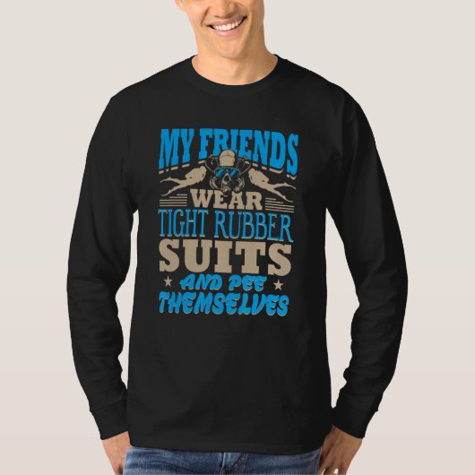私の友人の衣服タイトなゴムのスーツと彼ら Tシャツ (正面)