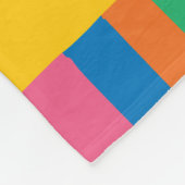 私の友人のMaisyのカラフルな円のデザイン フリースブランケット (角)