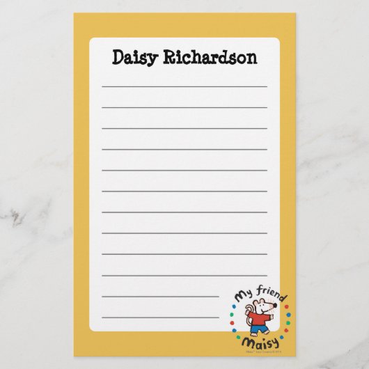 私の友人のMaisyのカラフルな円のデザイン 便箋 (正面)