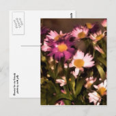 私の友人はがき用の花 ポストカード (正面/裏面)