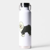 私の友人は古い英語で恥ずかしく思う ウォーターボトル (正面)