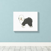 私の友人は古い英語で恥ずかしく思う キャンバスプリント (インサイチュ (ウッドフロア))