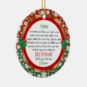私の友人は常に セラミックオーナメント (右)