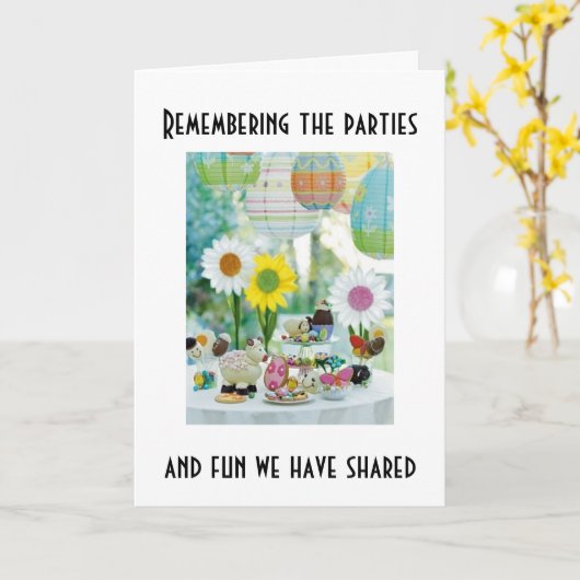 私の友人への相互誕生日最高の カード (黄色い花)