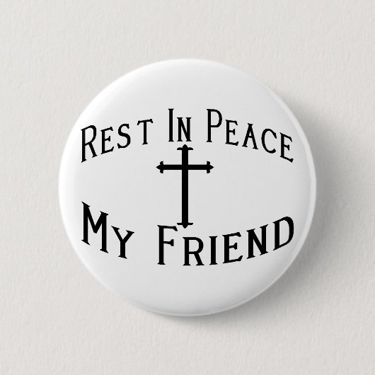 私の友人を裂いて下さい 缶バッジ (正面)