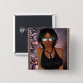 私の友人エミリー# 1 缶バッジ (正面&裏面)