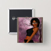 私の友人エミリー# 2 缶バッジ (正面&裏面)