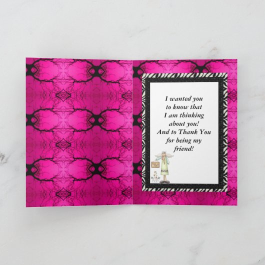 私の友人カード カード (内部)