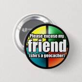 私の友人ボタンを許して下さい 缶バッジ (正面&裏面)