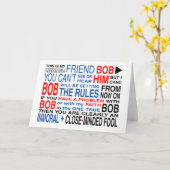 私の友人ボブ カード (黄色い花)