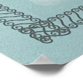 私の友人最高のギフトへかわいいハッピーバレンタイン ポスター (角)