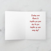 私の友人、あなたは私のデイ誕生日カードを明るくする カード (内部)