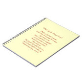 私の友人-ノート--があることをありがとう ノートブック (左側)