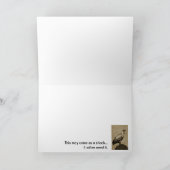 私の友人、ハゲタカカードがあることをありがとう サンキューカード (内部)