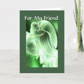 私の友人-天使の挨拶状のため カード (正面)