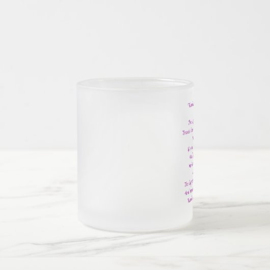 私の友人-曇らされたガラスのマグ--があることをありがとう フロストグラスマグカップ (中央)