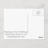 私の友救済人のワイルドホースのポストカードから少し ポストカード (裏面)