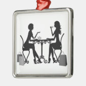 私の友最高の人か***姉妹*** メタルオーナメント (左)