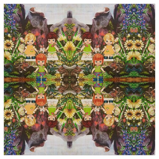 私の友最高の人がエリザベスさんを訪ねる ファブリック (見本)