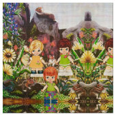 私の友最高の人がエリザベスさんを訪ねる ファブリック (クローズアップ)