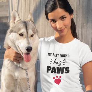 私の友最高の人はポーズドッグの引用文 Tシャツ