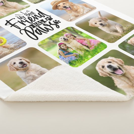 私の友最高の人は手のペットの犬カスタム11の写真を持っている シェルパブランケット (3/4)