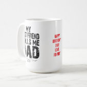 私の友最高の人は私にパパのハッピーバースデーマグを呼び出す コーヒーマグカップ (正面左)