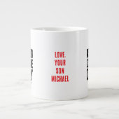 私の友最高の人は私をダディ愛の贈り物のパパと呼ぶ ジャンボコーヒーマグカップ (正面)