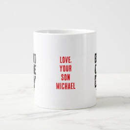 私の友最高の人は私をダディ愛の贈り物のパパと呼ぶ ジャンボコーヒーマグカップ